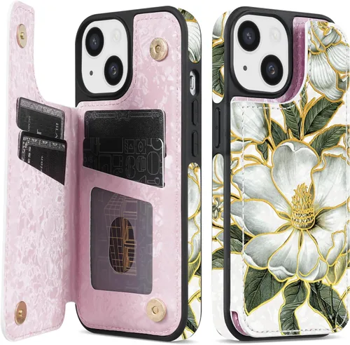 Vista 31 de NNH Funda tipo cartera compatible con iPhone Xs Max con bloqueo RFID, ranuras para tarjetas, folio de piel sintética, función atril, doble cierre