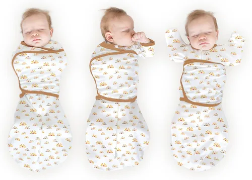 Vista 29 de SwaddleDesigns Saco Envolvente Omni de 6 Vías con Brazos Arriba para Recién Nacido, Más Opciones para Calmar el Reflejo de Sobresalto, Mejora