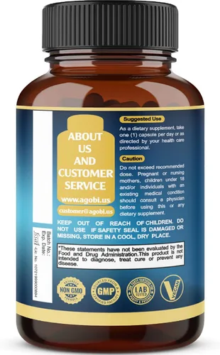 Vista 8 de Cápsula de extracto de Ashwagandha – Gran fuerza – Mezcla de jengibre 5 en 1, cúrcuma, Rhodiola Rosea y pimienta negra – 90 cápsulas durante 3 meses