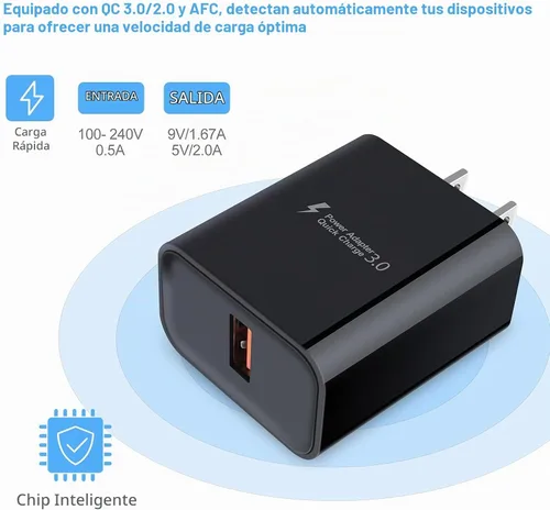 Vista 3 de Enchufe del cargador USB,Carga rápida 3.0 Bloque de carga rápida Caja del cubo del cargador de pared for Samsung Galaxy S26 S25 S24 S23 A17 A16