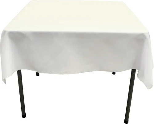 Vista 28 de GEFEII Servilletas de tela de poliéster sólido de 18 x 18 pulgadas para cocina, mantel rectangular cuadrado redondo para bodas, fiestas