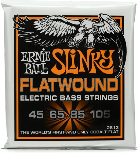 Vista 6 de Ernie Ball Extra Slinky Flatwound - Cuerdas de guitarra bajo, calibre 40-95 (P02815)