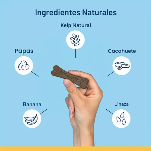 Vista 2 de ProDen - Mini huesos dentales para perros, mantequilla de maní y plátano