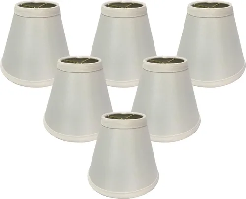 Vista 23 de Royal Designs, Inc. Lámpara de araña de tapa dura Empire Basic Shade CS-984-5AGL, oro antiguo, 3 x 5 x 4,5