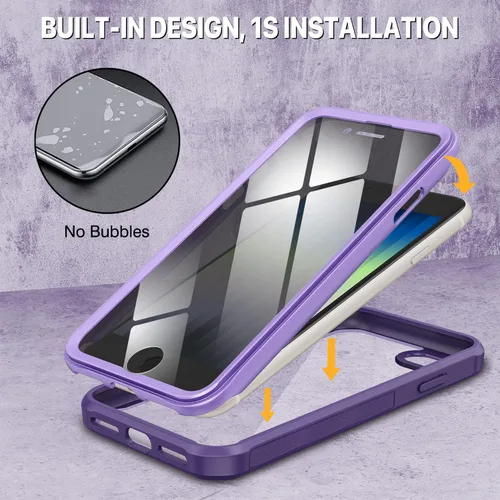 Vista 543 de CENHUFO Funda de privacidad para iPhone 11 Pro, funda de cuerpo completo con protector de pantalla de privacidad de vidrio templado 9H integrado