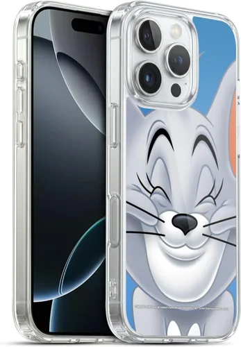 Vista 86 de Head Case Designs Funda de gel de cara completa con licencia oficial de Tom y Jerry Jerry [protección de grado militar] compatible con Apple iPhone