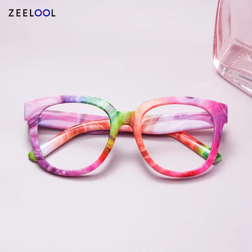 Vista 7 de Zeelool Gafas de bloqueo de luz azul cuadradas retro unisex de gran tamaño Harrell ZOP049594