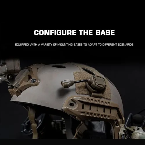 Vista 5 de Casco táctico LED militar casco luz airsoft casco accesorios arco riel luz (color : CB)