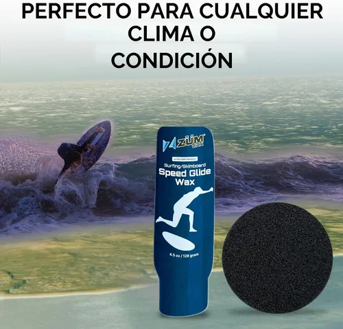 Vista 6 de ZUMWax - Cera de cerámica para skimboard de surf, fabricada en Estados Unidos, sin PFAS, deslizamiento de velocidad de ultra rendimiento, duradera