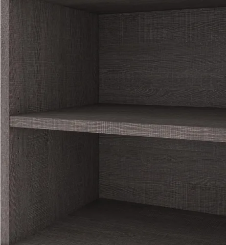 Vista 5 de Bestar Pro-Linea - Escritorio de oficina en forma de L, 72 W, color gris ladrido