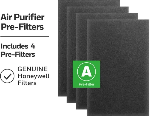 Vista 2 de Honeywell HRF-A200 - Filtro de aire para purificador de aire, paquete de 4 – Filtro de aire de alérgenos dirigido a polvo, compuestos orgánicos