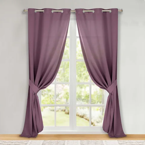 Vista 84 de Superior Blackout Curtains, Room Darkening, Bedroom, Drapes, Kitchen, Living Room Window Accents, Sun Blocking, Thermal, 2 Pack, Solid Blackout