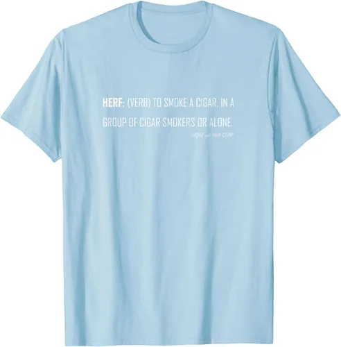 Vista 41 de Herf definition - Camiseta de manga corta, diseño con texto "Cigar Smoker Puff Verb Stogie Habano" Negro