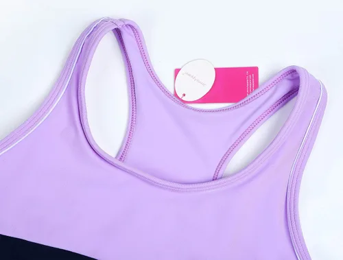 Vista 3 de JerrisApparel - Traje de baño de dos piezas para niñas. Traje de baño tipo tankini (camiseta sin mangas con short).