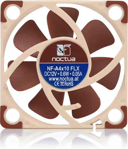 Vista 4 de Noctua. Hojas de Ventilador de refrigeración Serie A con armazón AAO, Rodamientos SSO2 (NF-A4x10 FLX)