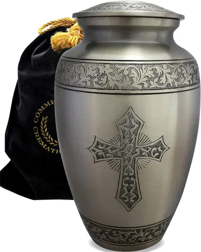 Vista 15 de Urna de cremación de cruz negra para cenizas hombre adulto – Urnas de cremación personalizadas para cenizas humanas, urnas decorativas para hombre
