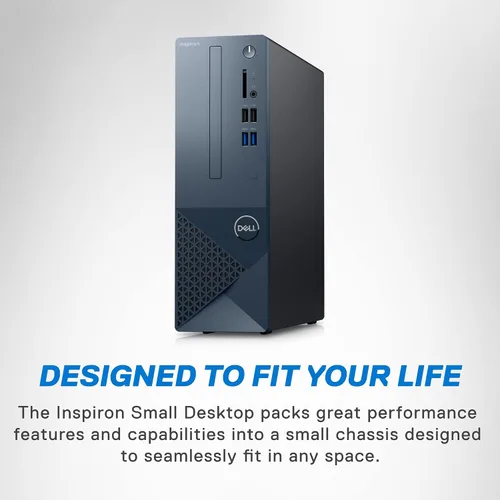 Vista 2 de Dell Inspiron 3020S Desktop - Procesador Intel Core i5-13400, RAM DDR4 de 16 GB, SSD de 512 GB + disco duro de 1 TB, gráficos Intel UHD 730, Windows