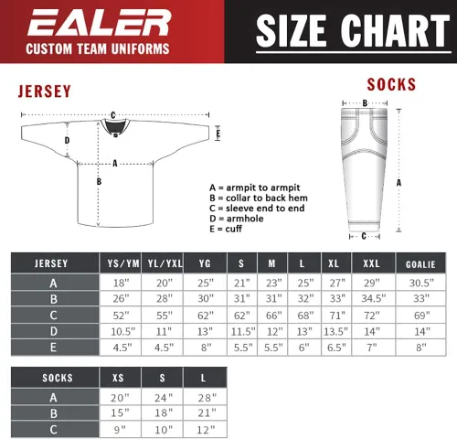 Vista 4 de EALER HS80 Series - Calcetines de hockey sobre hielo de color sólido para hombres y niños, adultos y jóvenes