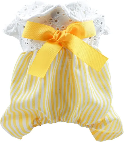 Vista 16 de Ropa para perros de verano con lazo, camisas elegantes para mascotas para perros pequeños, niños y niñas, cachorros, overol clásico, traje clásico
