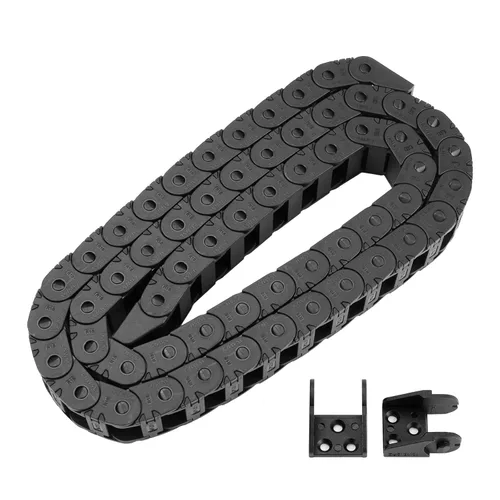 Vista 8 de BCZAMD - Conectores de extremo de cadena de arrastre de 0.394 x 0.591 in, piezas de cadenas de repuesto para cable abierto exterior, cadenas
