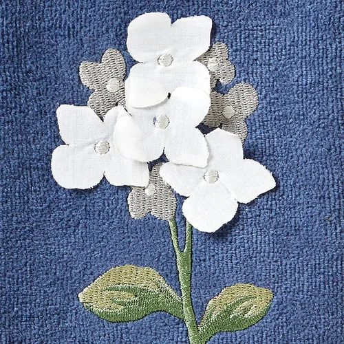 Vista 2 de SKL Home Toalla de Mano Farm Hydrangea (Paquete de 2), Azul
