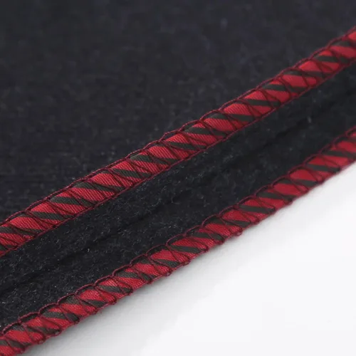 Vista 4 de oelaio Pantalones de vestir a rayas para hombre, grandes y altos, ajustados, para negocios, frente plano, pantalones chinos para hombre