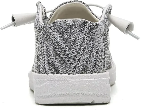 Vista 4 de Betrue Zapatos náuticos ligeros para mujer, mocasines casuales para mujer, zapatos de cubierta para mujer, zapatos de lona transpirables para mujer