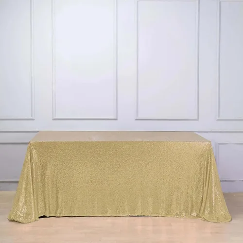 Vista 40 de Efavormart - Mantel redondo de lentejuelas brillantes de 120 pulgadas para banquetes de boda, fiesta, decoración del hogar