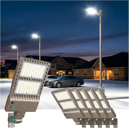 Vista 11 de Soporte de ajuste deslizante de luz de estacionamiento comercial de 320 W Listado UL 48000LM