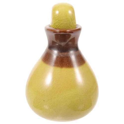 Vista 9 de Beavorty Dispensador de aceite de cerámica japonés Botella dispensadora de vinagre de barro Botella de condimento de porcelana Shoyu Dispensador