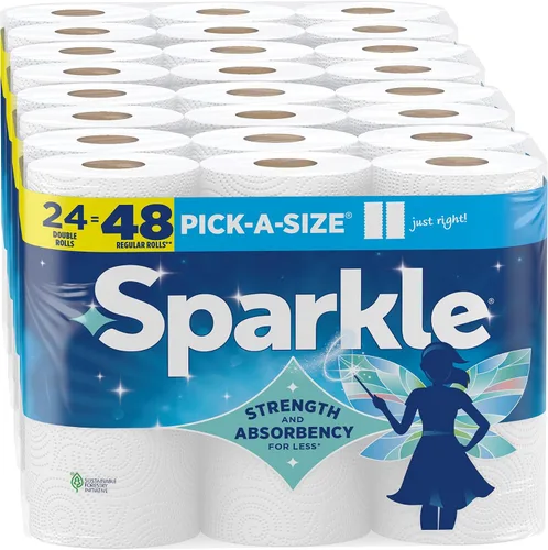 Vista 8 de Toallas de papel Sparkle, 12 = 16 rollos regulares, blanco moderno, tamaño a elección