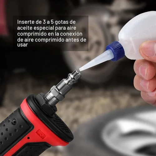 Vista 6 de WORKPRO Llave de impacto de aire de 1/2 pulgada, diseño ergonómico, par potente, amplia aplicación