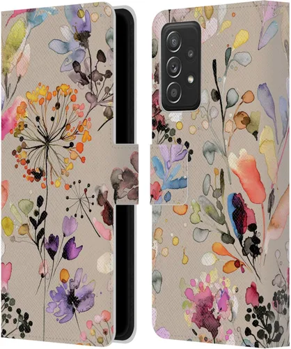 Vista 253 de Head Case Designs Officially Licensed Ninola Beige Wild Grasses Leather Wallet Case Compatible with Samsung Galaxy A07 4G