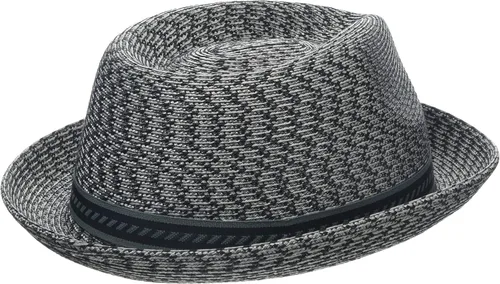 Vista 2 de Bailey of Hollywood Mannes - Gorro trenzado Fedora Trilby para hombre