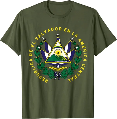 Vista 38 de amdesco Salvador Camisa, salvadoran Escudo de armas playera, mujer L, Blanco