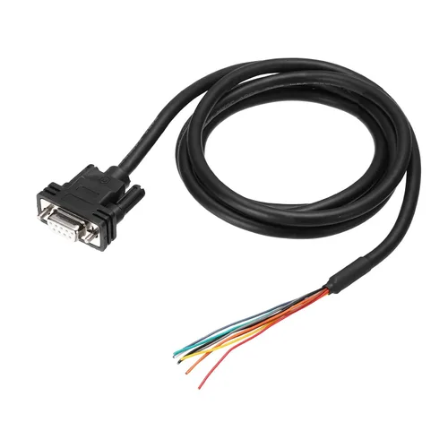 Vista 8 de PATIKIL 6.6 pies 26AWG DB9 Conector hembra a extremo de cable desnudo RS232 9 Pin Serial Cable de extensión doble blindado chapado en oro Conector