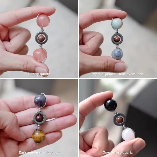 Vista 8 de Gemstone Spinner Fidget Toy and Amulet