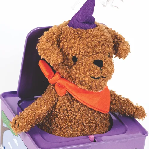 Vista 3 de Jack Rabbit Creations Juguete de cumpleaños para cachorros Jack-in-the-Box, juguete musical clásico, a partir de 3 años