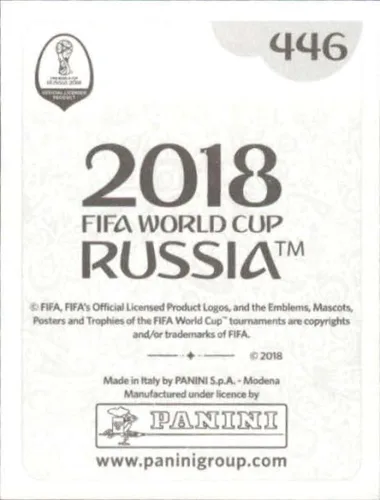Vista 2 de Calcomanías de la Copa del Mundo Panini 2018 Rusia #446 Leroy Sane Alemania - Calcomanías oficiales de álbum en estado crudo (NM o mejor)