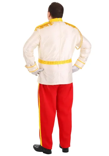 Vista 3 de Disfraz de Príncipe Encantador para Hombre Talla Grande de La Cenicienta de Disney Multicolor