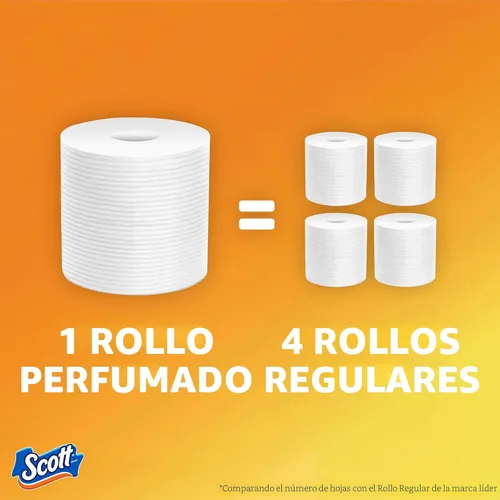 Vista 2 de Scott ComfortPlus - Papel higiénico perfumado, 12 rollos, 310 hojas por rollo