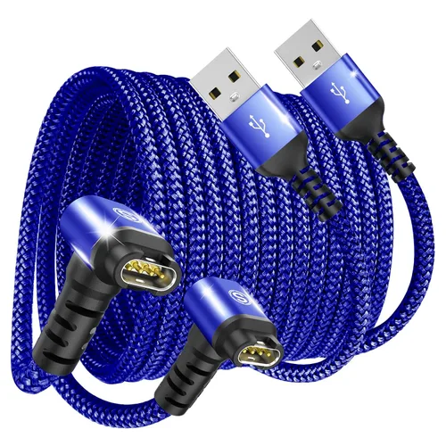 Vista 12 de Garmin - Cable cargador para reloj en ángulo recto, carga rápida, nailon trenzado, 4 pies Para Fenix 5/5S/5X/6/6S/6X/Plus/Pro/7/7S/7X/8, Gris