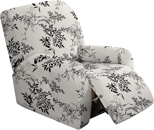 Vista 42 de Eco-Ancheng Fundas reclinables Lazyboy de 4 piezas, fundas para sofá reclinable, fundas antideslizantes para sillas reclinables, con bolsillos