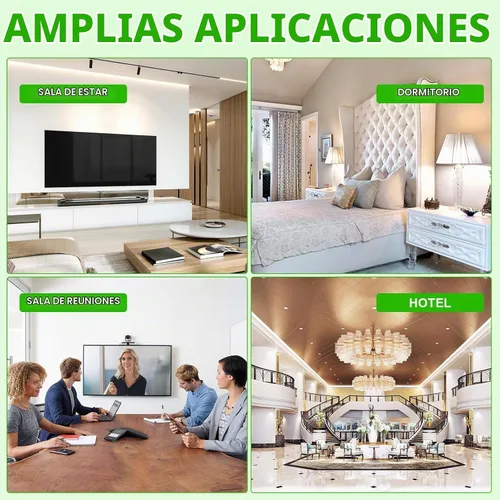 Vista 8 de Kit de organización de cables de pared con placa de pared de cepillo, salidas de CA y puertos USB, cable de 9 pies, toma de pared empotrada