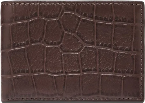 Vista 34 de Fossil Cartera Anderson de piel delgada y minimalista con bolsillo frontal plegable para hombre