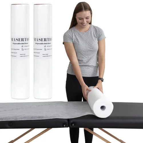 Vista 8 de Funda Desechable para Cama de Masaje - Material Desechable No Tejido - Ideal para Spa, Mesa de Masaje, Tatuaje, Mesa de Depilación con Cera