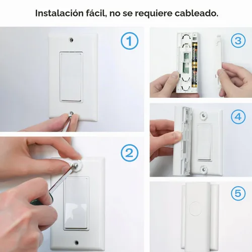 Vista 5 de Interruptor inteligente Zigbee THIRDREALITY, tipo basculante/rocoto, sin necesidad de cableado. Se requiere hub, compatible con dispositivos Echo