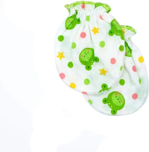 Vista 3 de Juego de guantes para bebé, 12 pares, sin arañazos, 100 % algodón, para niños de 0 a 6 meses, varios