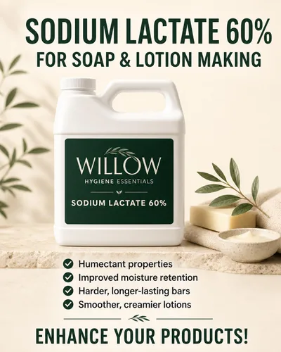 Vista 3 de Lactato de sodio, 60% puro perservativo natural, fabricado en los Estados Unidos, lactato de sodio utilizado para hacer jabones y lociones, líquido