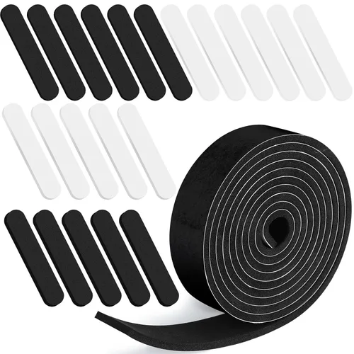 Vista 11 de Outus 23 piezas de cinta reductora de tamaño de sombrero, inserto de espuma, rollo de cinta reductora autoadhesiva (negro) Hat Filler Inserts for